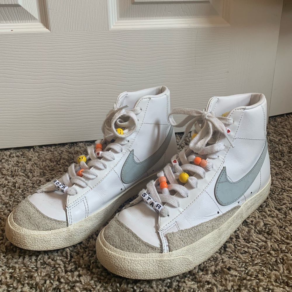 Baby Blue Nike Blazers women’s 9 men’s 7.5 - Picture 3 of 4